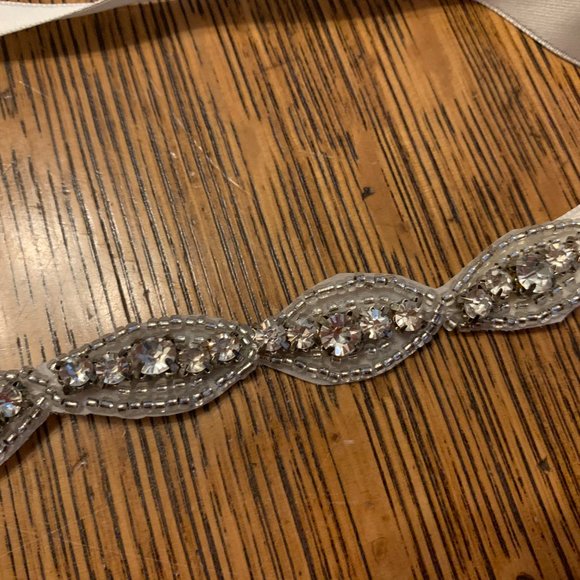 Brand new rhinestone and beaded hair tie or belt main image 5